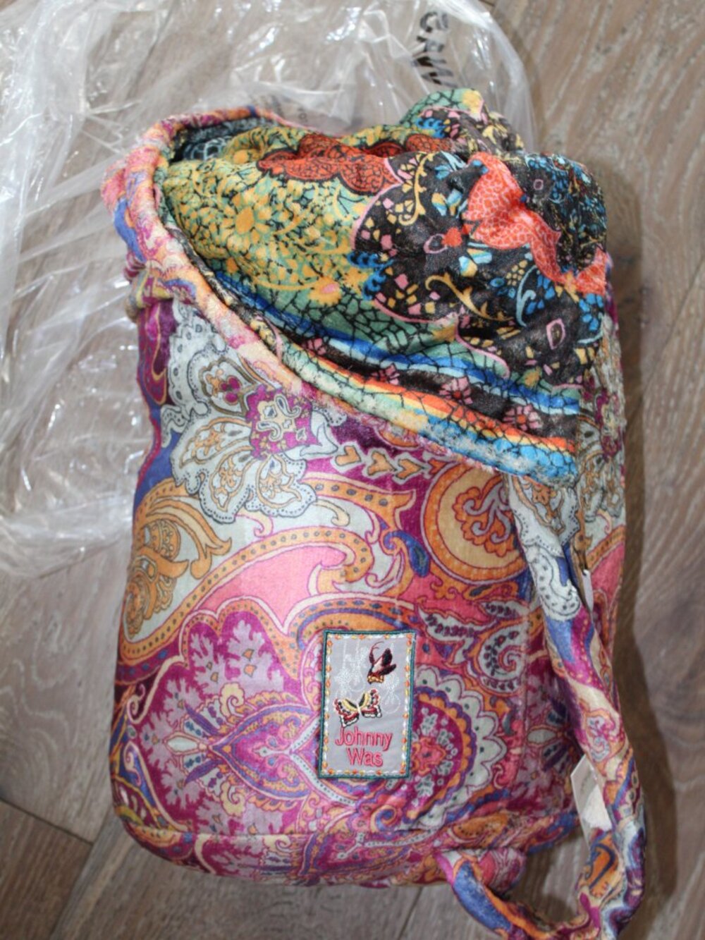 NWT Johnny Was Biya JWLA SandaIwood LAUREL Canyon Cozy Blanket Throw Reversible